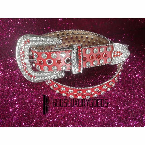 

2022 designer belt bb simon belts for men women shiny diamond belt red bb belts158s, Black;brown