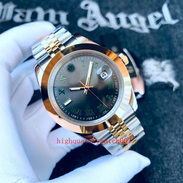 

classic series jubilee bracelet white wristwatches blue black dial 18k yellow gold 126.334 126.33 126.231 eta 2813 movement 41mm 36mm automa, Slivery;brown