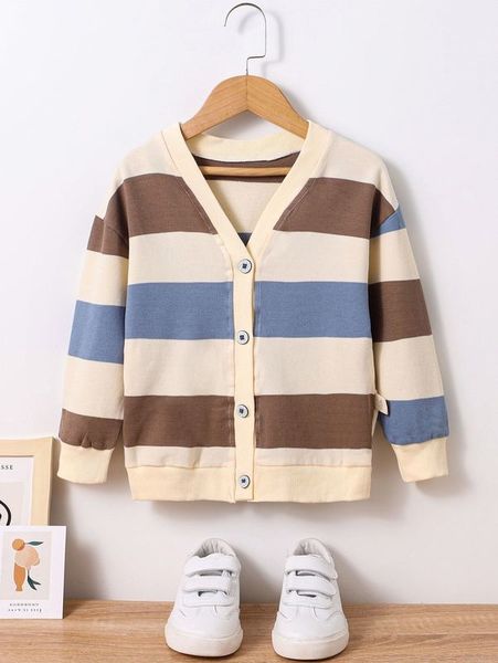 

toddler boys color block drop shoulder jacket she, Blue;gray