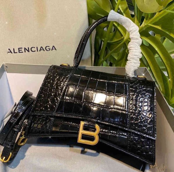 

designer brand b home handbags luxury trend women balencaigs star same bag female 2022 fashion hourglass character b family crocodile ver