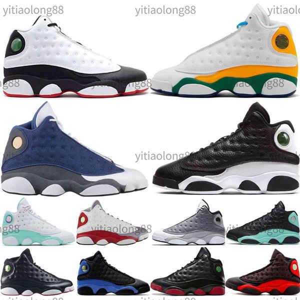 

'10-15 days delivered'13 basketball sneakers shoes jumpman 13s mens bred gym red flint grey starfish black island green womens