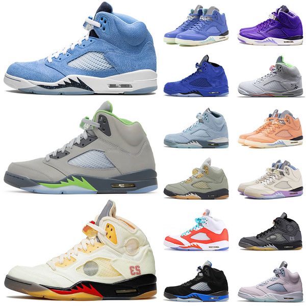 

men basketball shoes 5s raging red stealth white cement metallic international flight oreo women retro racer blue green bean sports sneakers