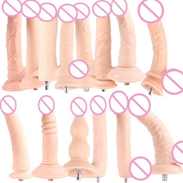 Fredorch Sexy Machine Dildos Anexos grandes carne para o amor Vac-U-Lock, adequados para mulheres