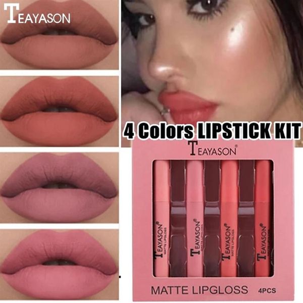 

teayason matte lip gloss set liquid lipstick waterproof long lasting moisturizing lipsticks women lip tint beauty cosmetics sets228t