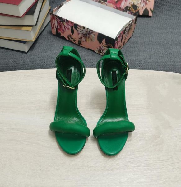 

fashion master brand summer ladies sandals stiletto heel round toe back buckle dress casual banquet beach white black pink green red 8.5cm s