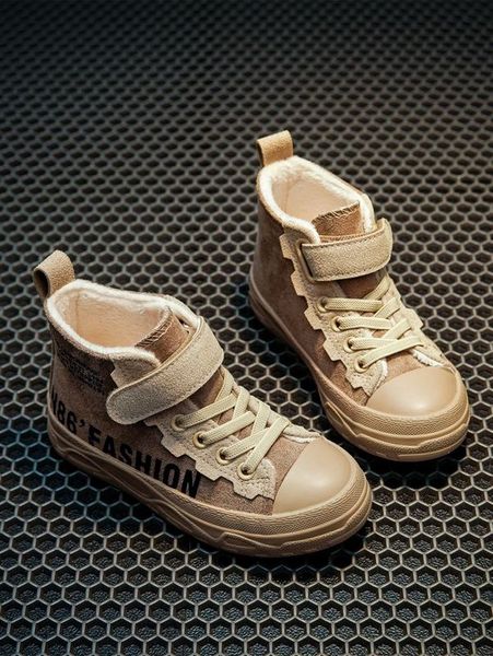 

boys letter graphic high hook-and-loop fastener skate shoes she, Black