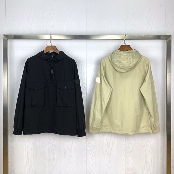 

mens jacket designer pocket jackets long sleeve zipper badges men tshirt casual coat windbreaker embrodiery mens shirts coats 22ss dhl free, Black;brown