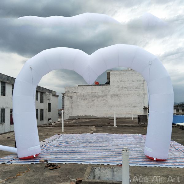 Bellissimo arco gonfiabile a forma di cuore con luci per San Valentino/pubblicità/decorazione per feste realizzato da Ace Air Art