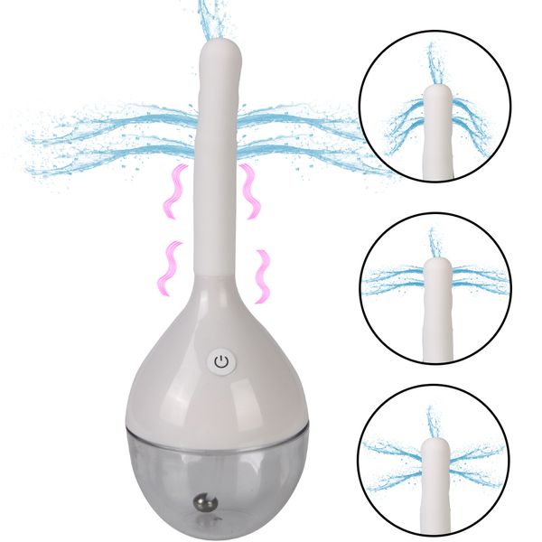 Vagina Anal Cleaner Electric Enema Irrigator Douche Glühbirnen Design sexy Spielzeug für Erwachsene Reinigungsbehälter
