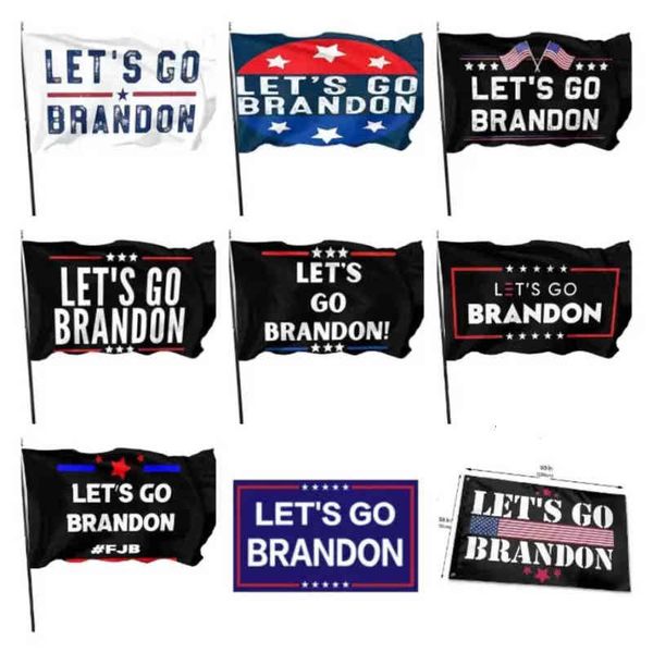 

stock 90*150cm lets go brandon outdoor indoor decoration banner flags xu