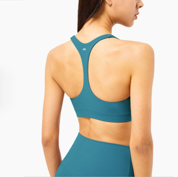 

lulu bras brand sports yoga underwear female pro skin nude back gathered shock absorption u-shaped vest running fitness bra lu-wx1297 p99w, Red;black