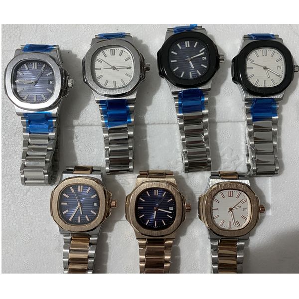 

2022 new men watch mechanical watchs automatic stainless steel fashion casual waterproof watches steels strap, Slivery;brown