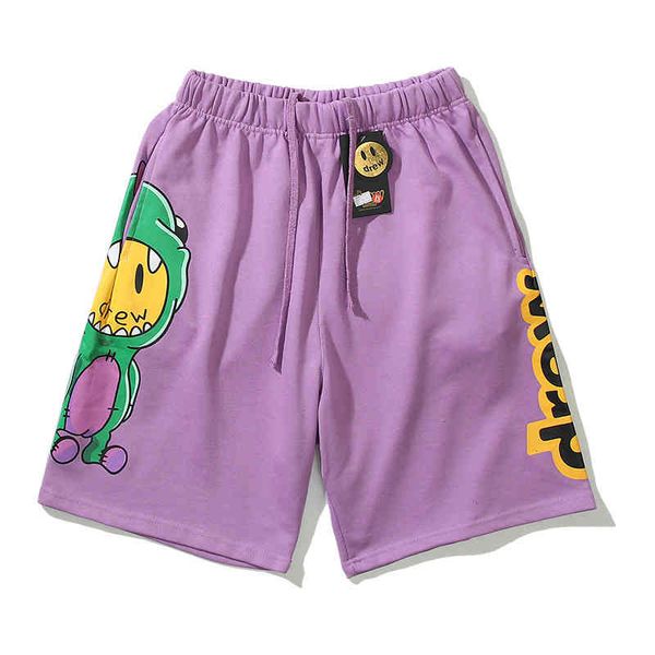

men's fashion trend new personality casual brand shorts wholesale spring and summer 2022 bibo smiling face cartoon little leisure high, White;black