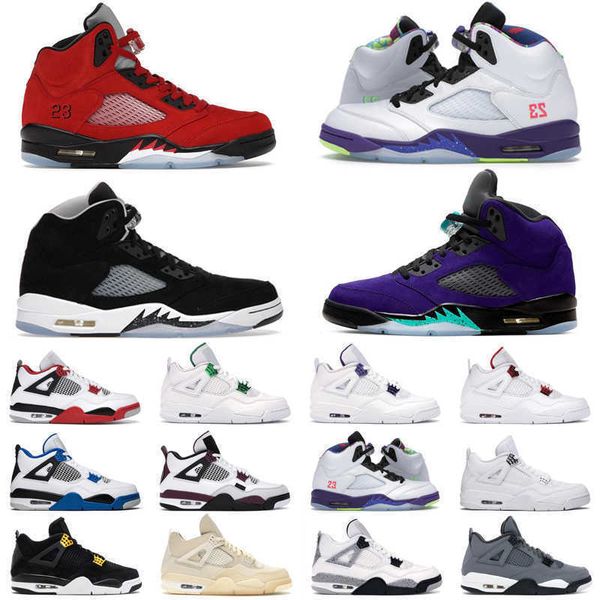 

basketball shoes 4s men women 5s shattered backboard raging bull 4s new fire red white sail university blue mens outdoor sneakers, Black