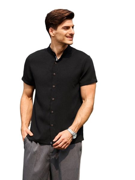 

men button up shirt h1wa#, White;black