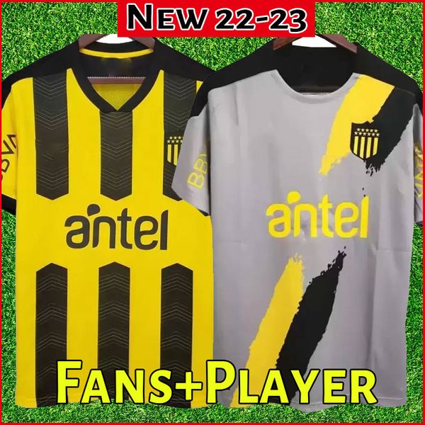 

22 23 uruguay penarol home soccer jerseys commemorative edition 2022 2023 club atletico penarol c.rodriguez gargano football shirts, Black;yellow