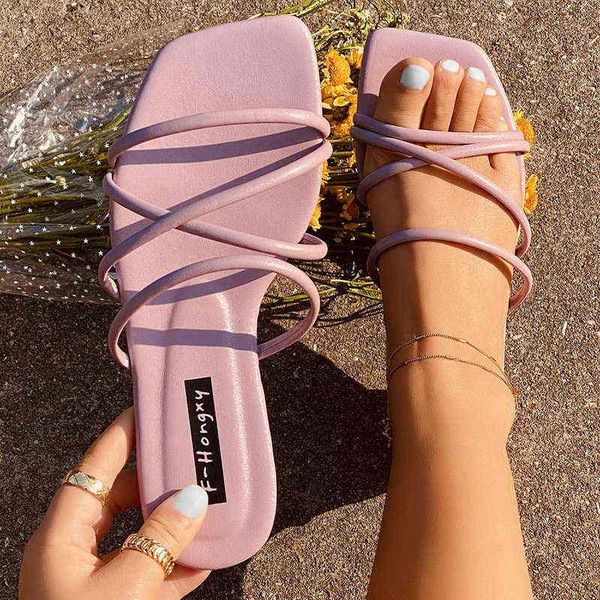 

rome open teen slippers vrouwen slingback sandalen 2022 nieuwe schoenen zomer flats casual flip flops jurk ondiepe vrouwelijke, Black