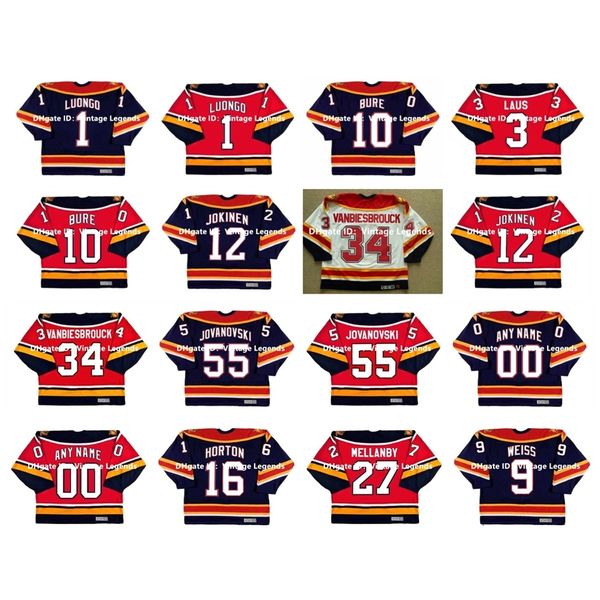 CCM Vintage Hockey Jersey Roberto Luongo PAVEL BURE OLLI JOKINEN JOHN VANBIESBROUCK ED JOVANOVSKI SCOTT MELLANBY NATHAN HORTON STEPHEN WEISS