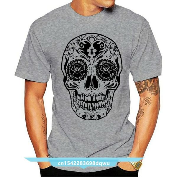 Herren T-Shirts Los Muertos Sugar Skull Key Day Of Dead Flower Tattoo Kinder HERREN T-SHIRT Ts5Men's