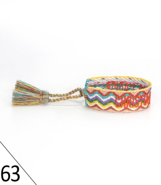 

woven friendship designers bracelets luxury brand adjustable for womens mens vintage braided bracelet fashion embroidery tassel bangles jewe, Golden;silver