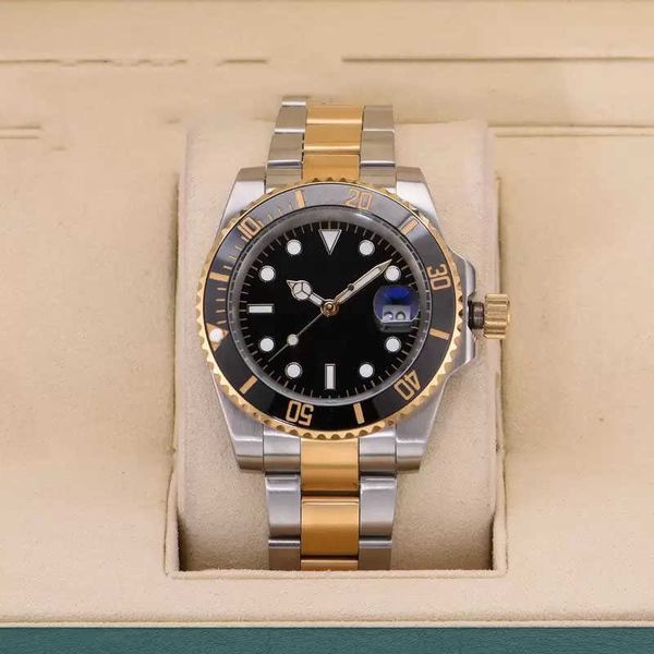 

zdr- ceramic bezel mens watches 41mm automatic mechanical 2813 movement watch luminous sapphire waterproof sports self-wind fashion, Slivery;brown