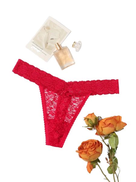 

plus floral lace panty t7he#, Black;white