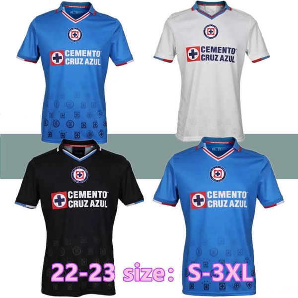 

2022 2023 cruz azul soccer jerseys 22 23 cdsyc mexico league pineda romo alvarado rodriguez home away third football shirts liga mx, Black;yellow
