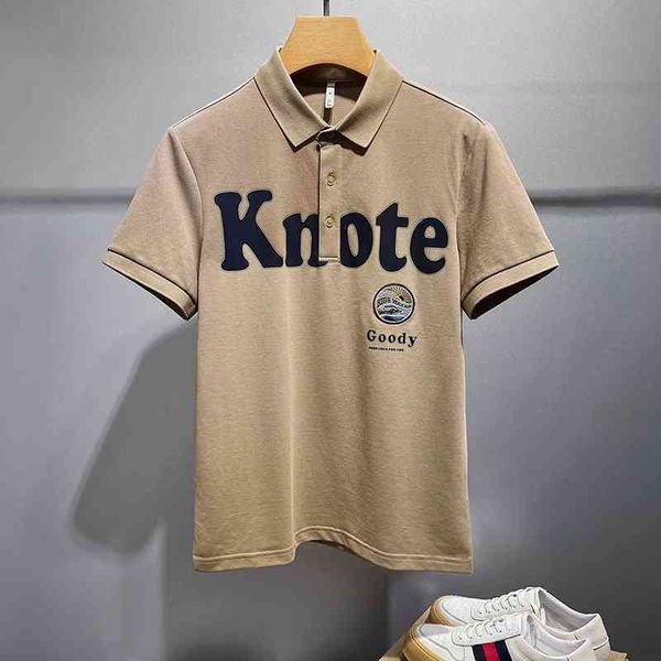 

summer short polo shirt t-shirt trend thin versatile half sleeve lapel trendy men's wear, White;black