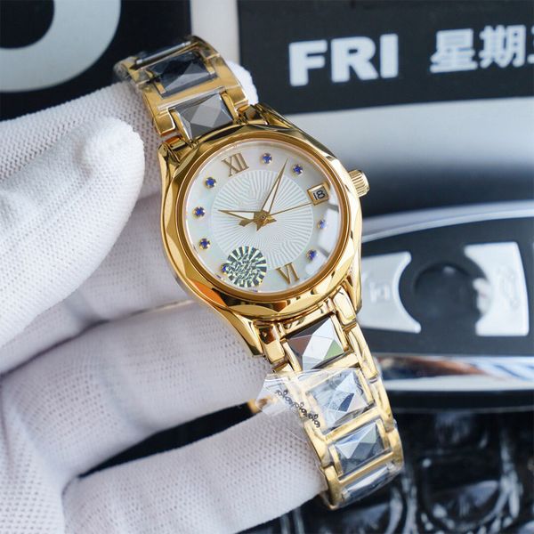 

ladies watches automatic mechanical wristwatch 32mm diamond watch stainless steel strap sapphire waterproof design womens wristwatches, Slivery;brown