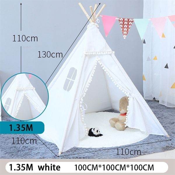 Tenda per bambini Sala giochi per bambini Tende da gioco per feste Eventi Giocattolo Wigwam pieghevole per bambini Casa Tenda indiana Pografia Puntelli 220621