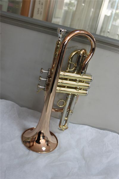 

gold lacquer phosphor copper leadpipe and bell tone bb cornet