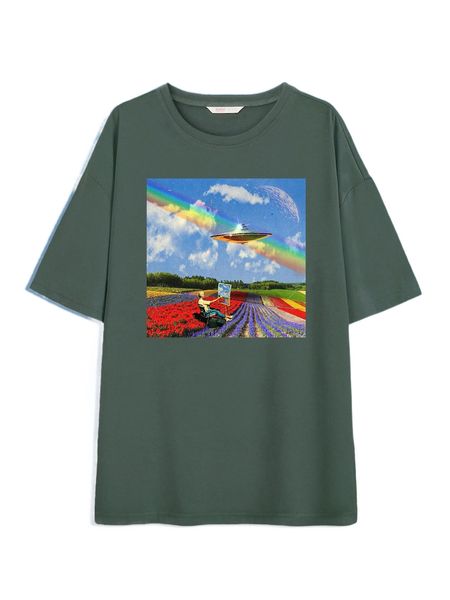 

romwe x dynamodoh floral figure graphic tee q2ry#, White