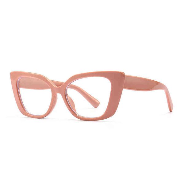 

modern computer mirror fashion street shooting glass anti blue cat's eye flat lens, White;black