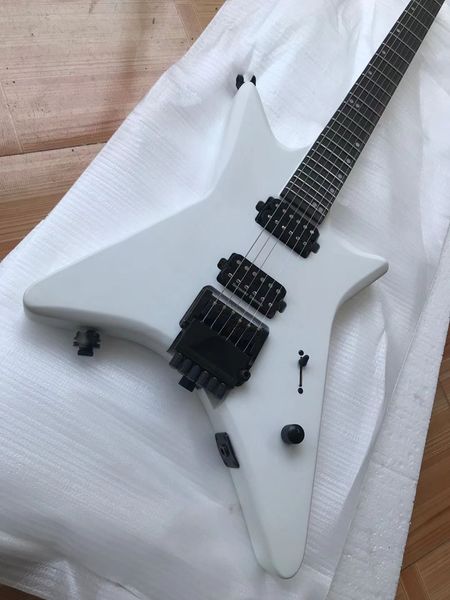 

custom shop 6 string headless electric guitar matte white customizable delivery