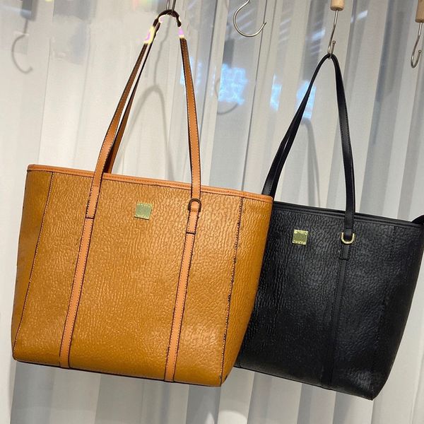 

2022 super large capacity shopping bag one shoulder luxury designer women's bag material pu leather tote daily travel home mom can put