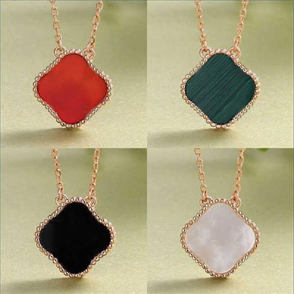 

clover pendant necklaces fashion elegant designer necklaces for women party wedding couple luxury cleef necklace jewelry3007, Silver