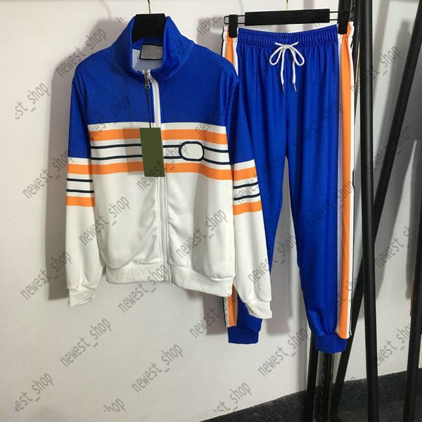 

womens tracksuits designer sport suit zipper coat stripe jacket webbing trousers, Gray