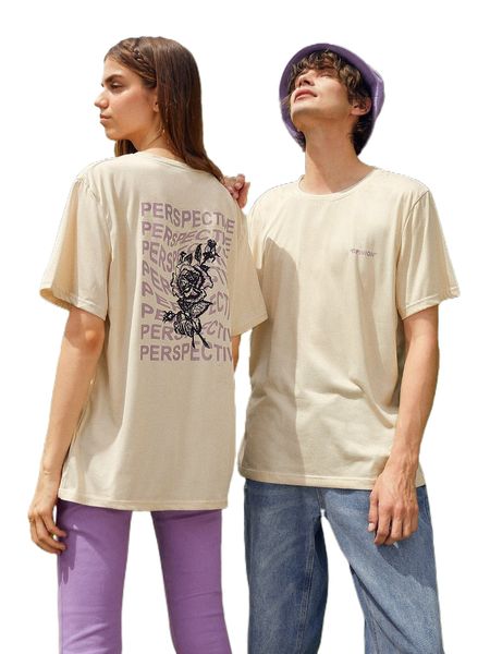 

romwe 1pc letter graphic tee x6ih#, White;black