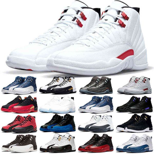 

jumpman 12 12s basketball shoes men royalty offs utility twist lagoon pulse reverse game concord french blue university gold mens, Black;white
