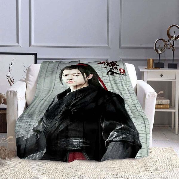 Decken ChenQingLing Überwurfdecke, bedruckt, warmer Flanell, XiaoZhan WangYibo Mo Dao Zu Shi für Fans, Sofa, Bett