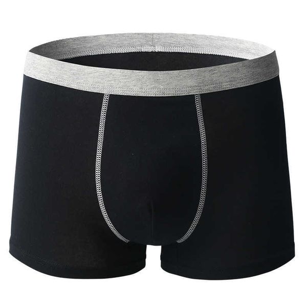 

fashion mens solid cotton shorts designers underpants classic casual short cotton underwear breathable underwears1, Black;white