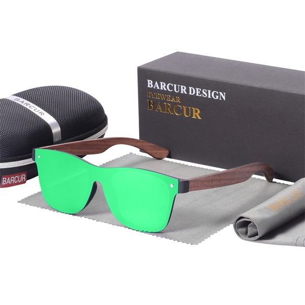 

barcur luxury mirror sunglasses for men polarized colored women sun glasses uv400 male classic square eyewear 220510, White;black