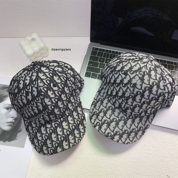 

designer christian ball caps baseball korean fashion print d family letter wide brim sun shading women's versatile cotton ins lovers&#0, Blue;gray