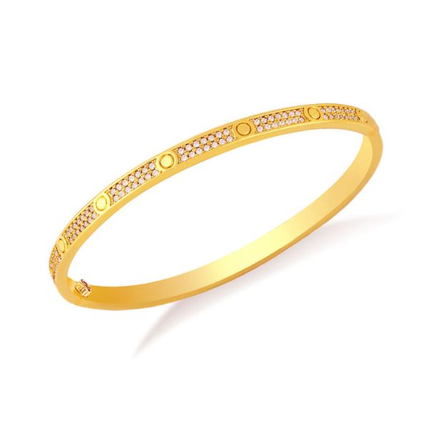 Reihe Diamant Armband Frauen Tennis Edelstahl Doppel Schmuck Mode Valentinstag Geschenk für Freundin Großhandel