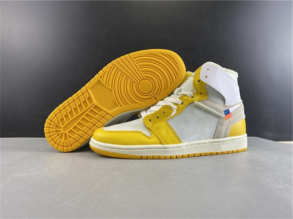 

shoes womens j1 basketball mens jumpman 1s canary yelloww designer sports sneakers size eu36-46
