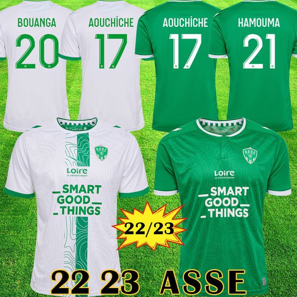 

22 23 maillots as saints etienne soccer jerseys 2022 2023 maillot asse etienne khazri aouchiche beric nordin hamouma football sh, Black