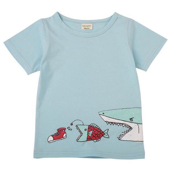 T-shirts meninos fofos desenhos animados tees de garotas tampos de verão roupas roupas infantil infantil pilhas