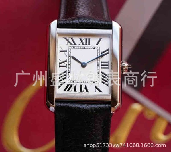 

tank cart fashion women watch classic tank fine steel swiss quartz movement crocodile pattern litchi, Slivery;golden