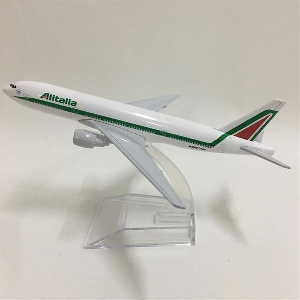 

jason tutu 16cm alitalia boeing 777 plane model airplane model airplanes aircraft model 1:400 diecast metal planes toy lj200930304d
