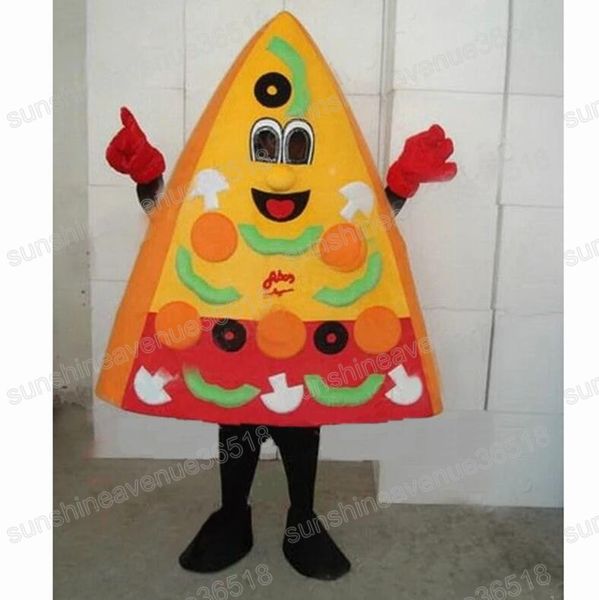 Traje de mascote de pizza de Halloween